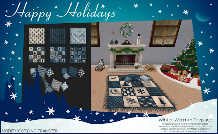 Winter Warmth Fireplace - PG