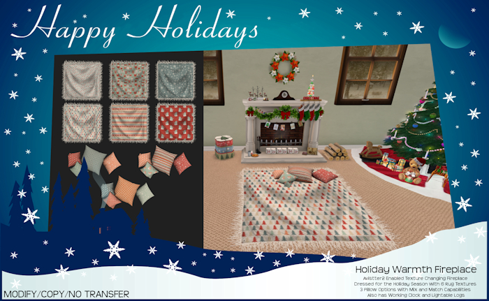 Holiday Warmth Fireplace - PG