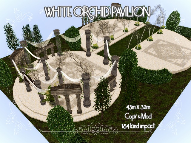 [AE] Garden Store (boxed)- White Orchid Pavilion