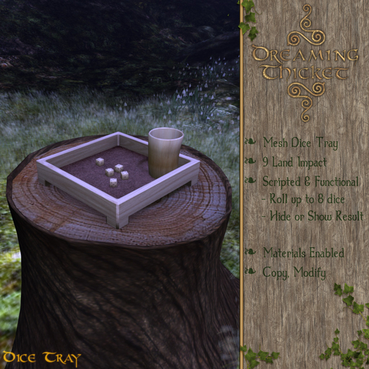 Dreaming Thicket - Dice Tray Set - Ash