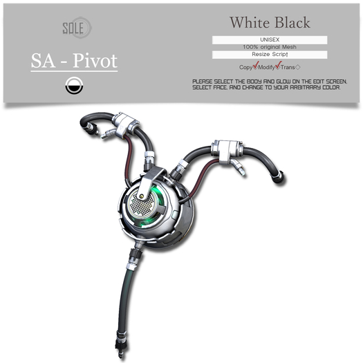 :::SOLE::: SA - Pivot (White Black)