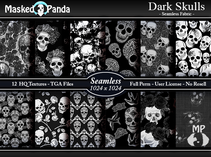 #30 Masked Panda - Dark Skulls