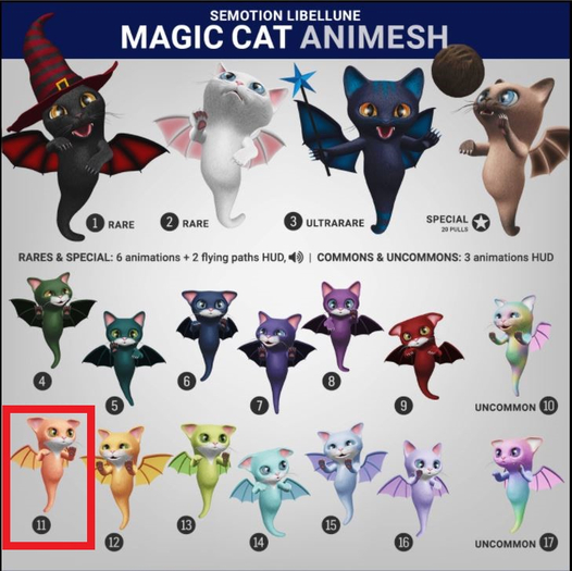SEmotion Libellune Magic Cat Animesh #11