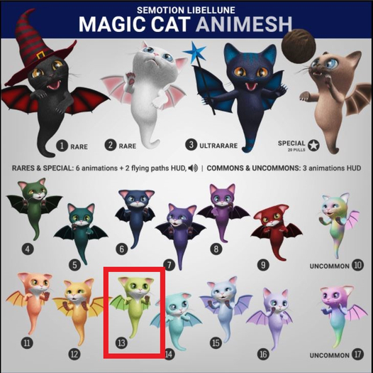 SEmotion Libellune Magic Cat Animesh #13