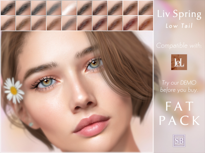 Eyebrows, Lelutka Evolution: LivSpring.LowTail.Fatpack