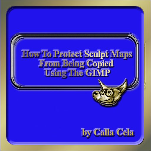 *How To Protect Sculpt Maps From Being Copied Using The GIMP