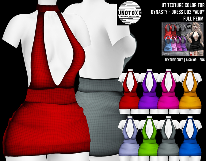 UT Texture Color for Dynasty - Dress D02 Full Perm
