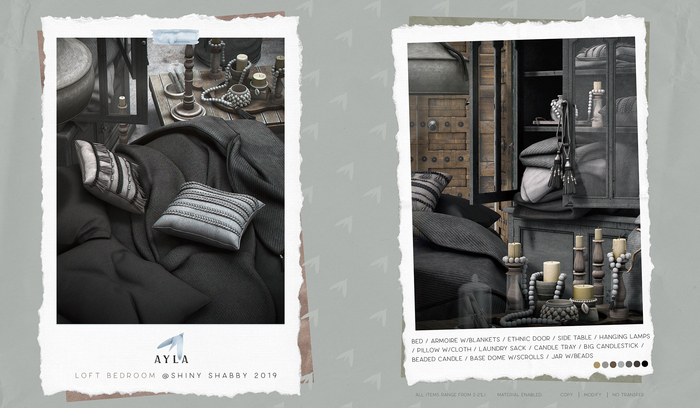 Ayla. Loft Bedroom - Bed (Add Me)