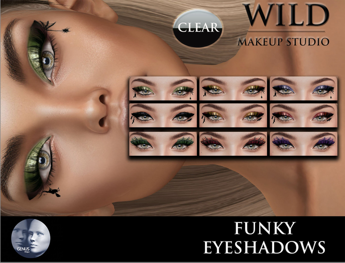 :::WILD:::Makeup Funky Eyeshadows GENUS/BOM (WEAR)