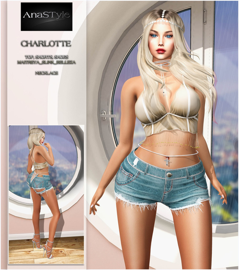 AnaSTyle - Charlotte Blue Top (WEAR)*