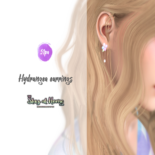 ///51pa/// hydrangea earrings !!!gift!!!