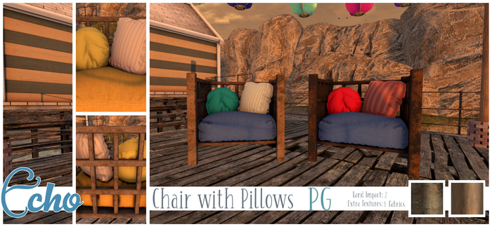 Echo - Cove - Chair with Pillow - PG - Style 2 - Box