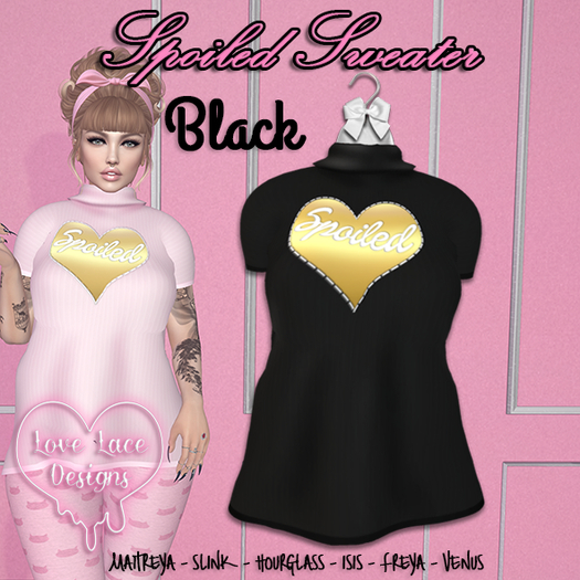 ::LL::Spoiled Sweater // Black {WEAR TO UNPACK}