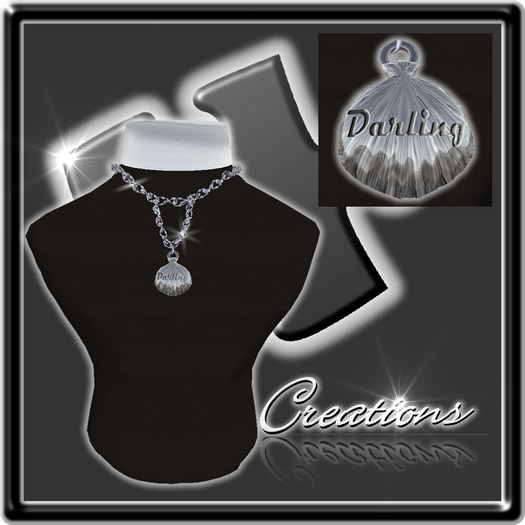 Necklace Shell Darling Female / Sculpted / Silver / Silber / Bling / 
