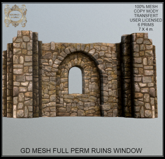 GD MESH FULL PERM RUINS WINDOW