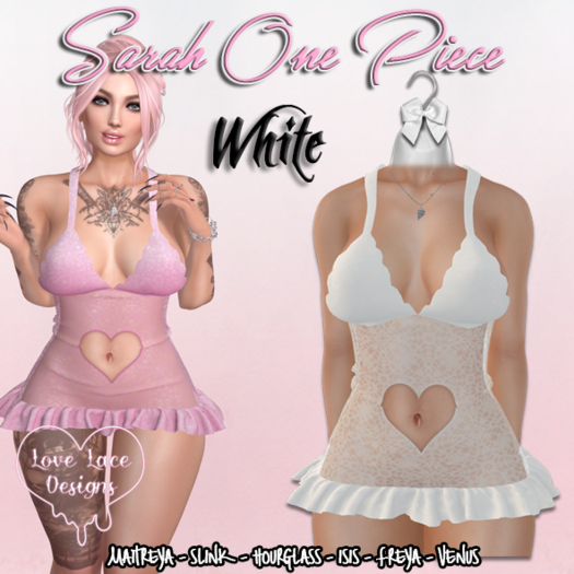 ::LL:: Sarah One Piece // White {WEAR TO UNPACK}