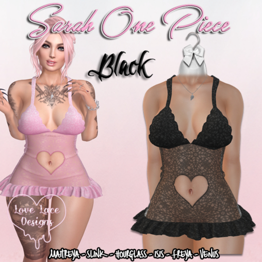 ::LL:: Sarah One Piece // Black {WEAR TO UNPACK}