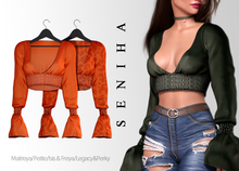 Seniha. Sabrina Top // Orange