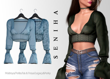 Seniha. Sabrina Top // Sky