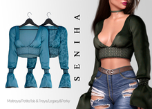 Seniha. Sabrina Top // Blue