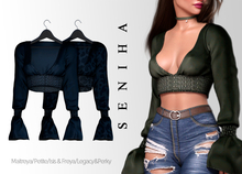 Seniha. Sabrina Top // Dark Blue