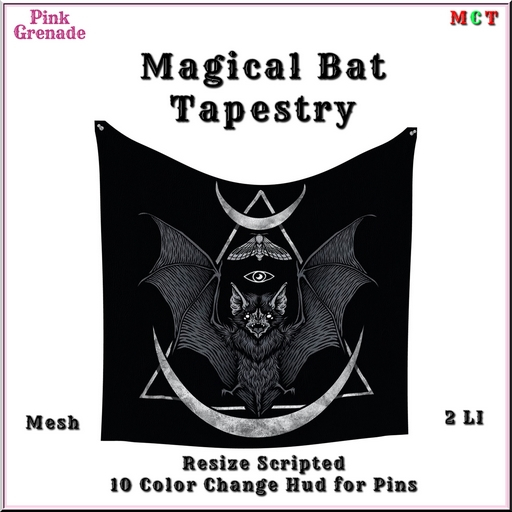.:{Pink Grenade}:. Magical Bat Tapestry (add)
