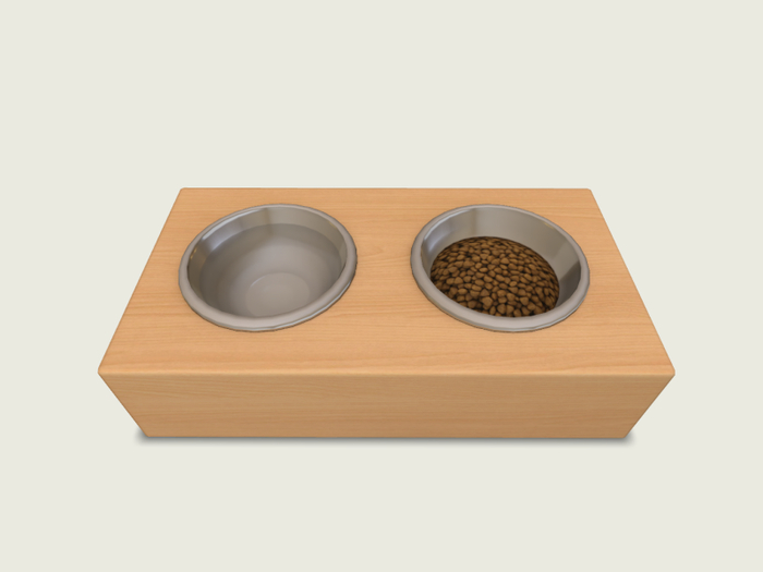 ValArt Bowls for Pets medium  wood