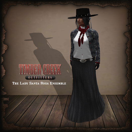 [Timber Creek] Lady Santa Rosa Ensemble-Gray-Boxed
