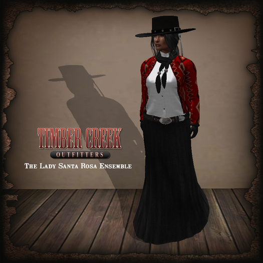 [Timber Creek] Lady Santa Rosa Ensemble-Red-Boxed
