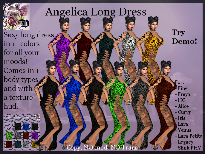 Angelica Long Dress (ADD ME)