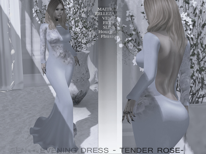 0409 DEMO **ABSEN** EVENING DRESS - TENDER ROSE-