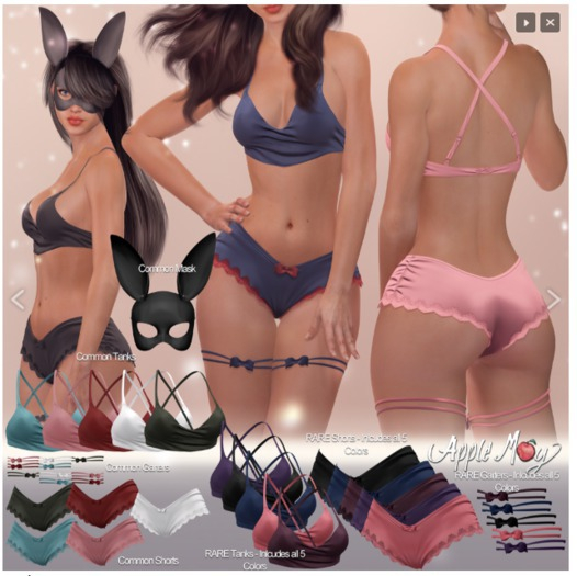 (AMD) Bunny Garter *L* - Pale Pink