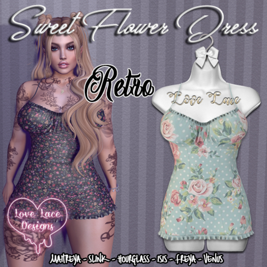 ::LL:: Sweet Flower Dress  // Retro 