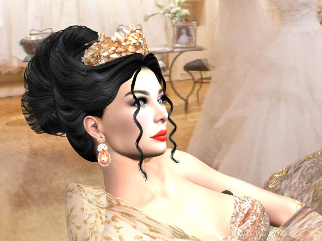 ADL ALTA MODA TOPAZ ROSE GOLD EARRINGS