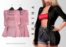 Seniha. Amaia Blazer&Top // Coral