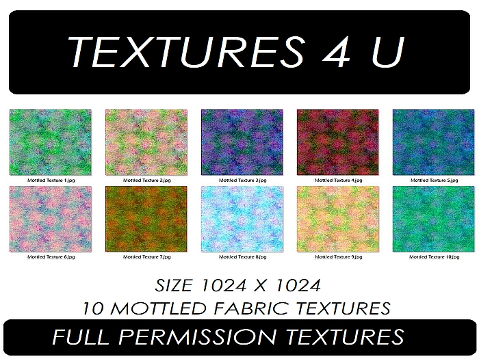 T4U 10 Seamless Mottled Textures (Boxed)