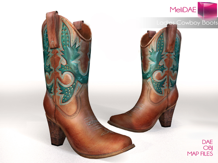 MI87186 Ladies Cowboy Boots MELIDAE