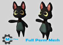 Mesh Place - Black Cat Character - Full Perm Mesh