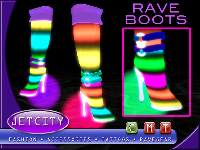Jetcity- Knee High Rave Boots