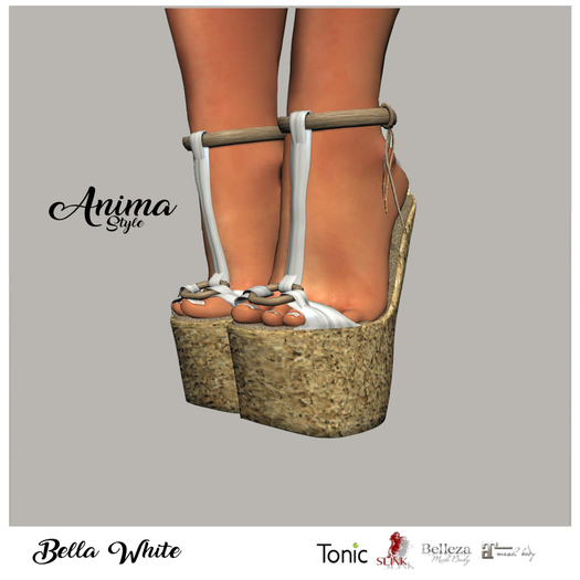 AnimaStyle -SHOES BELLA WITE ADD MY