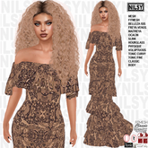 LAYERED RUFFLE GOTH DRESS,ALL BODIES