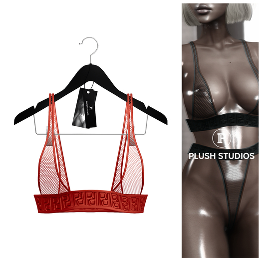 PlushStudios. Rumi Sport Bra - Red