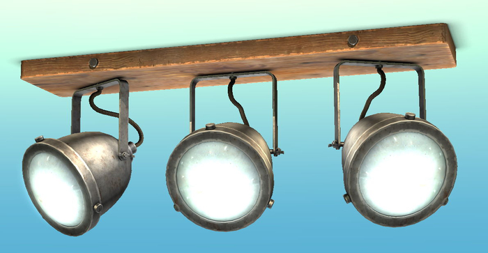 {Unflat Stuff} Retro ceiling spots