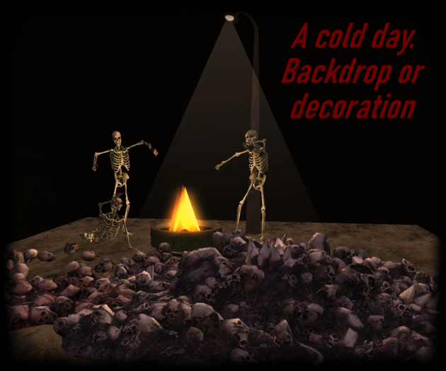 A cold day. Backdrop for decoration Copy only