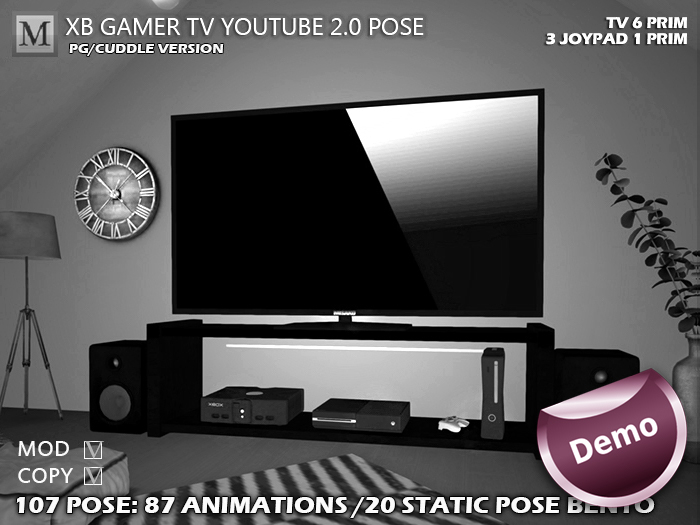 [DEMO] XB Gamer Tv Youtube 2.0 Pose  Vs CUDDLE *Wear me*