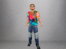 Men's Mesh Geometric T-Shirt #7