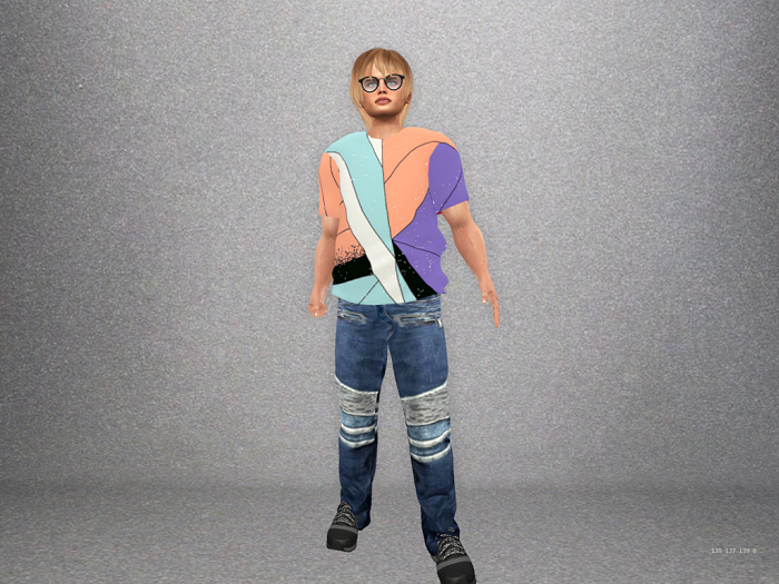 Men's Mesh Geometric T-Shirt #2
