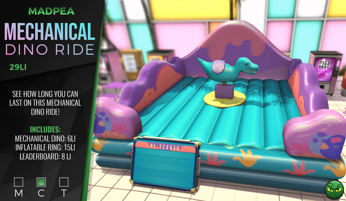 MadPea Mechanical Dino Ride (add)