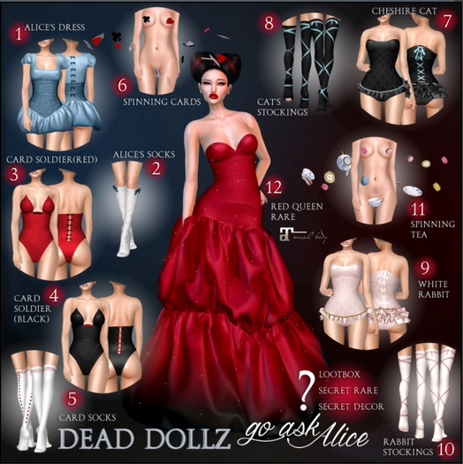 9. Dead Dollz - Go Ask Alice - White Rabbit