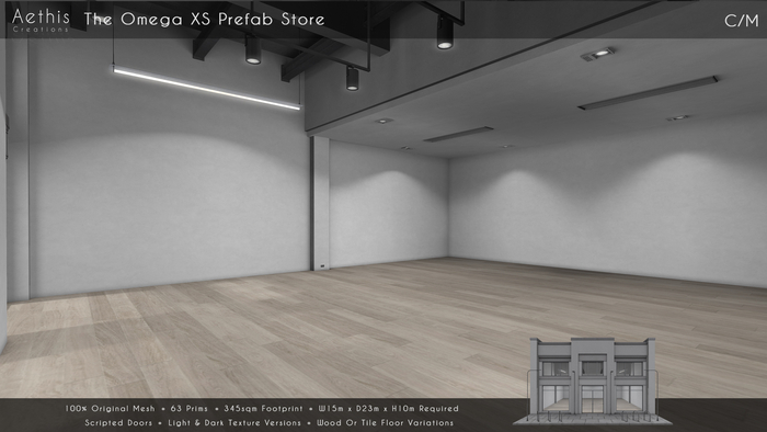 [AC] The Omega XS Prefab - 15m x 23m - 63 Prims